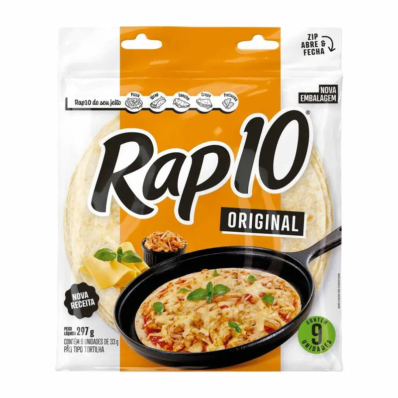 Rap10 Pão tipo Tortilha Original (297g)